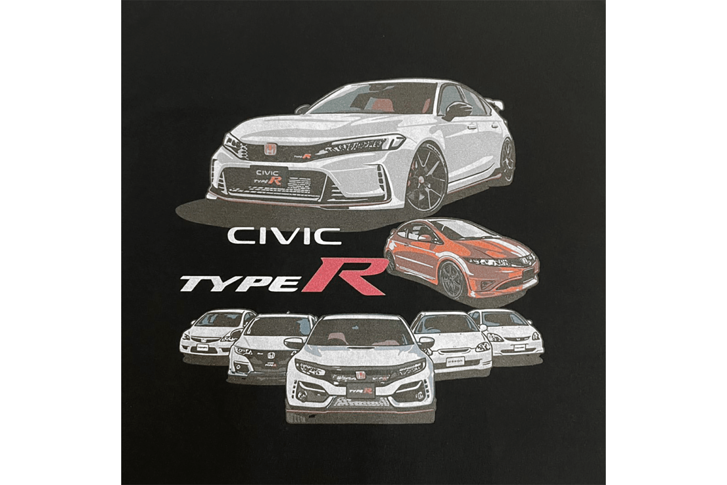 ホンダ シビック Type R イラストTシャツ／イラスト部分
