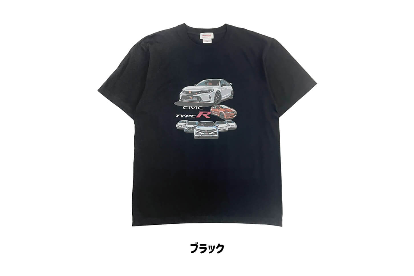 ホンダ シビック Type R イラストTシャツ／ブラック