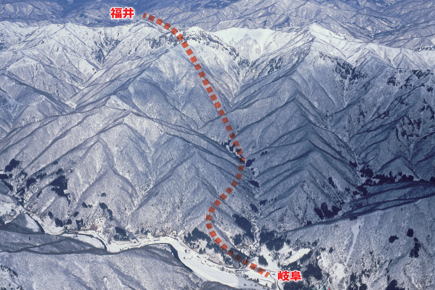 岐阜県と福井県を結ぶ国道417号 冠山峠道路