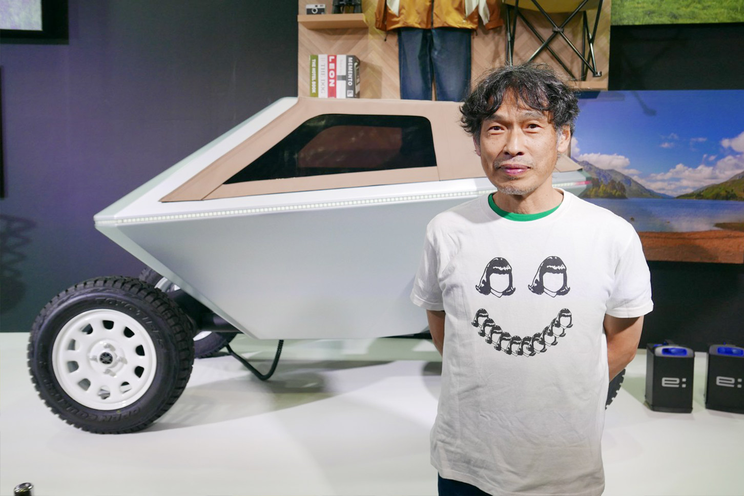 Concept160(プロトタイプ)とHigraph Tokyoの東泉(ひがしいずみ)氏。
