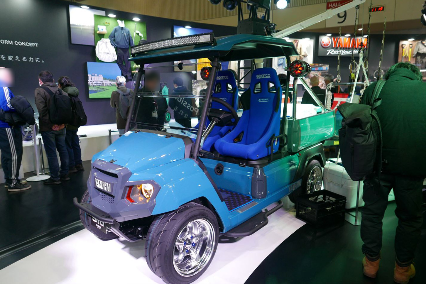 マリンレジャーに特化した仕様のConcept310(プロトタイプ)。