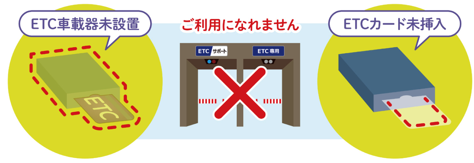 ETC専用料金所の利用方法について