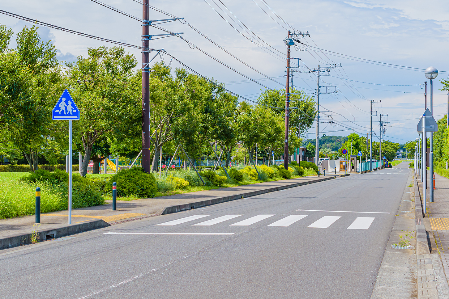 信号のない横断歩道