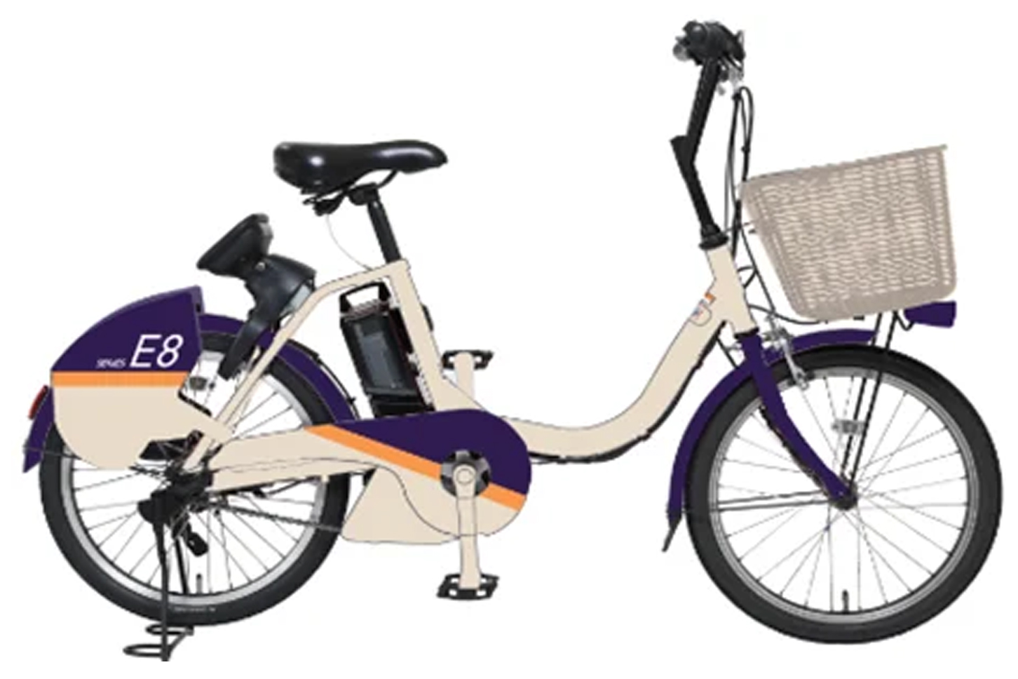 新型のE8系デザインの自転車