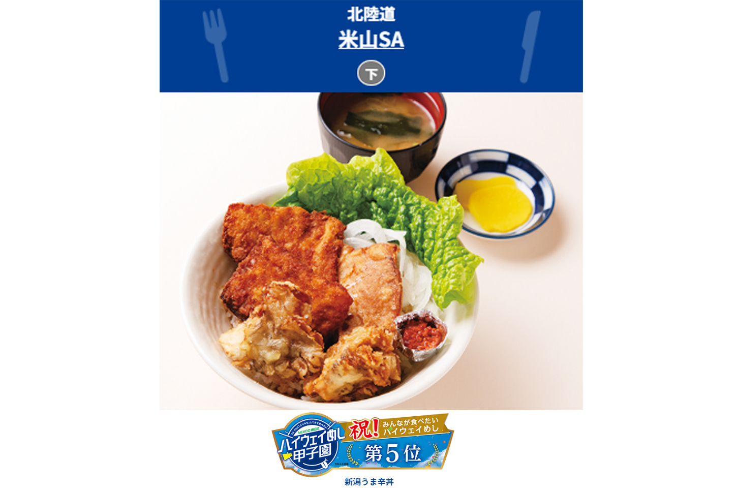 新潟県代表 「新潟うま辛丼」