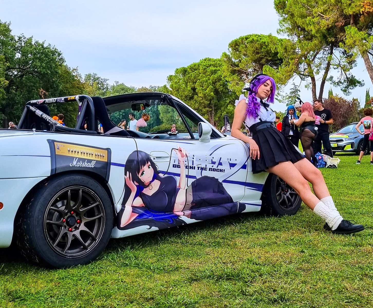 作業を完了し、晴れてイベントに参加。こちらは右側のデザイン。＜photo: ITASHA ITALY＞