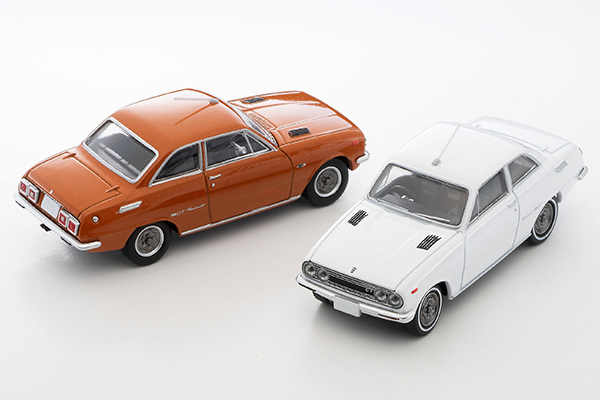 '60年代の日本車を代表する車種のひとつであるベレット。卵の殻をモチーフにスタイリングされた、丸みのある外観が特徴。※その他のディテールカットは画像をクリックか、【記事の画像ギャラリーを見る】よりご覧いただけます。