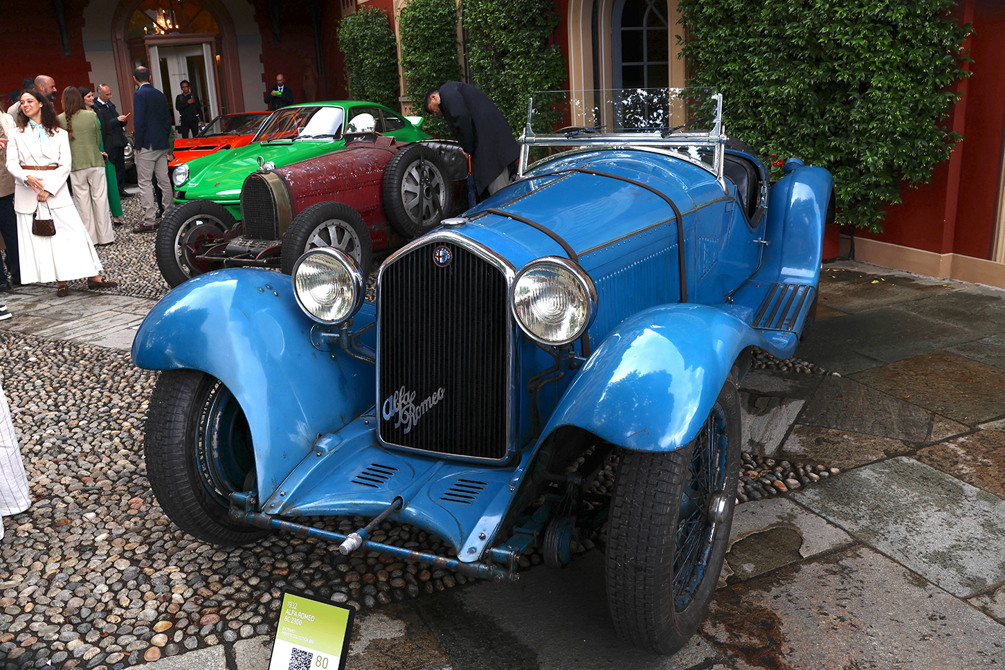 ベスト・オブ・ショーに輝いた1932年「アルファ・ロメオ8C2300フィゴーニ」。
