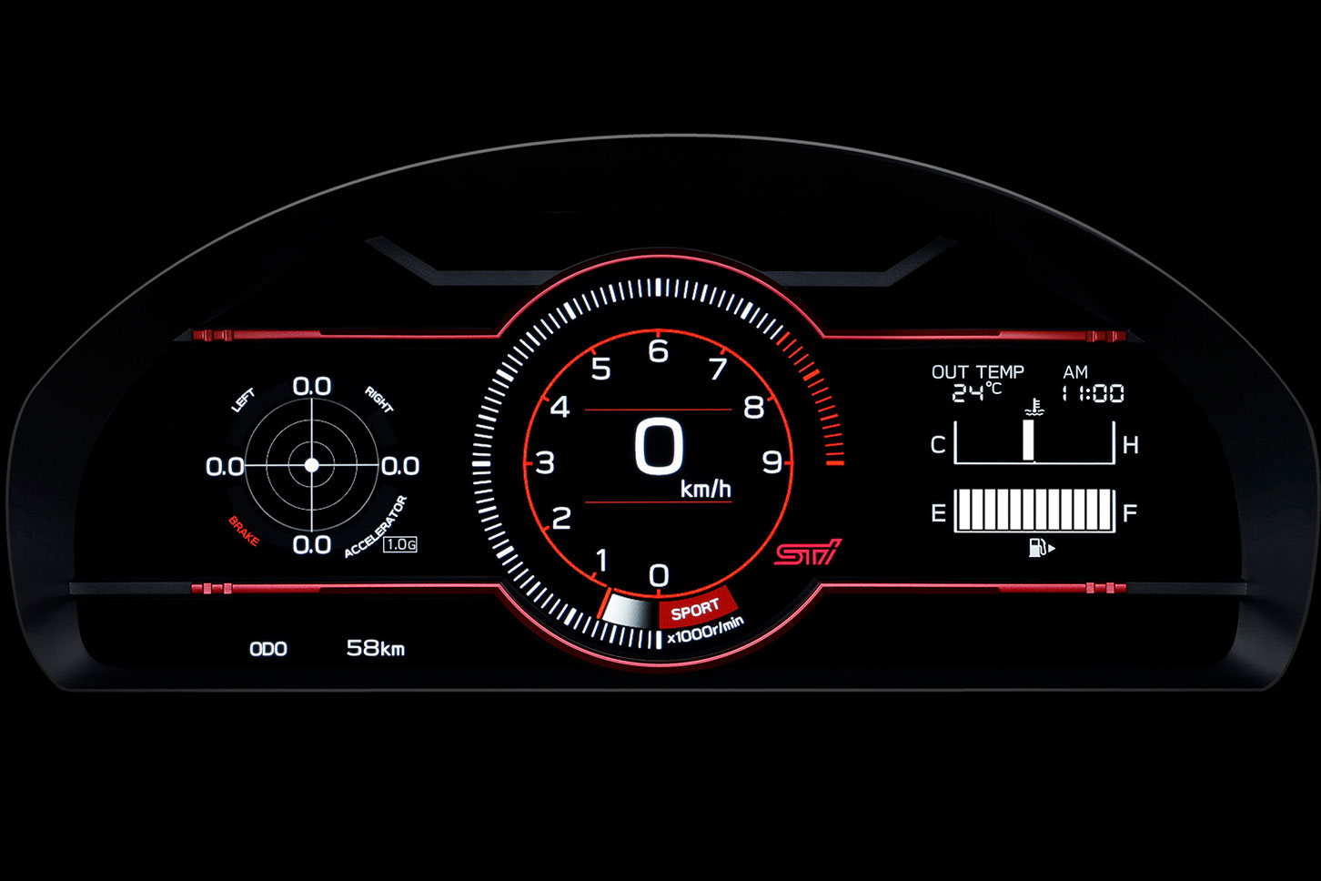 改良版「スバルBRZ」のメーターイメージ