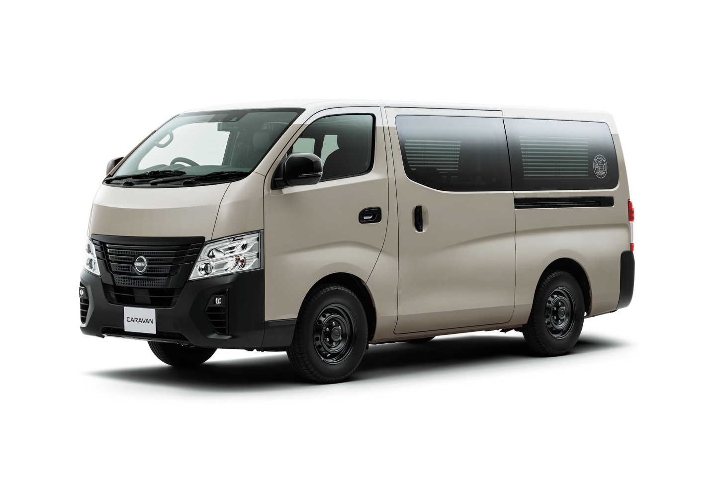 日産｜キャラバン｜MYROOM｜車中泊｜バンライフ｜サンドベージュ/ホワイト 2トーン