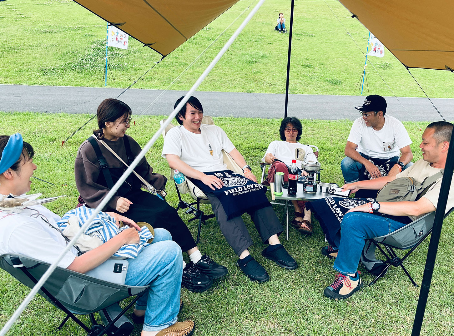今回一緒にキャンプイベントに参加したミニ乗り仲間「FIELD LOVERS」のみなさん